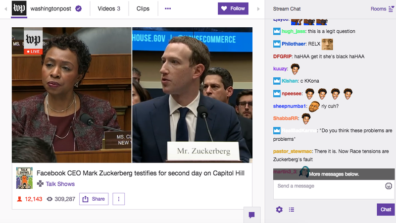 Illustration for article titled Twitch's Roasting of Mark Zuckerberg Is The Most 2018 Thing